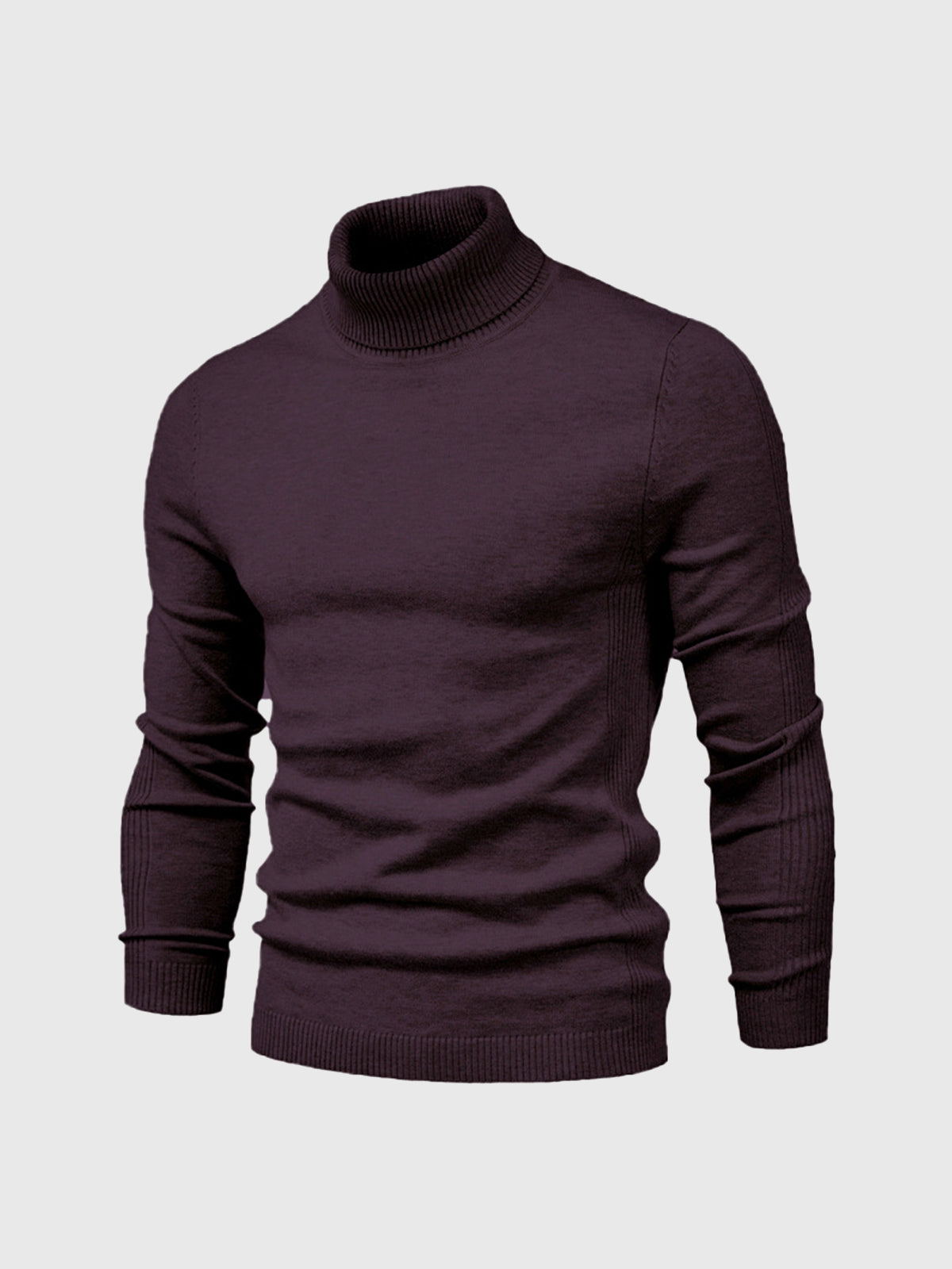 Lekki bawełniany sweter z golfem dla mężczyzn - Elegancki i ponadczasowy design