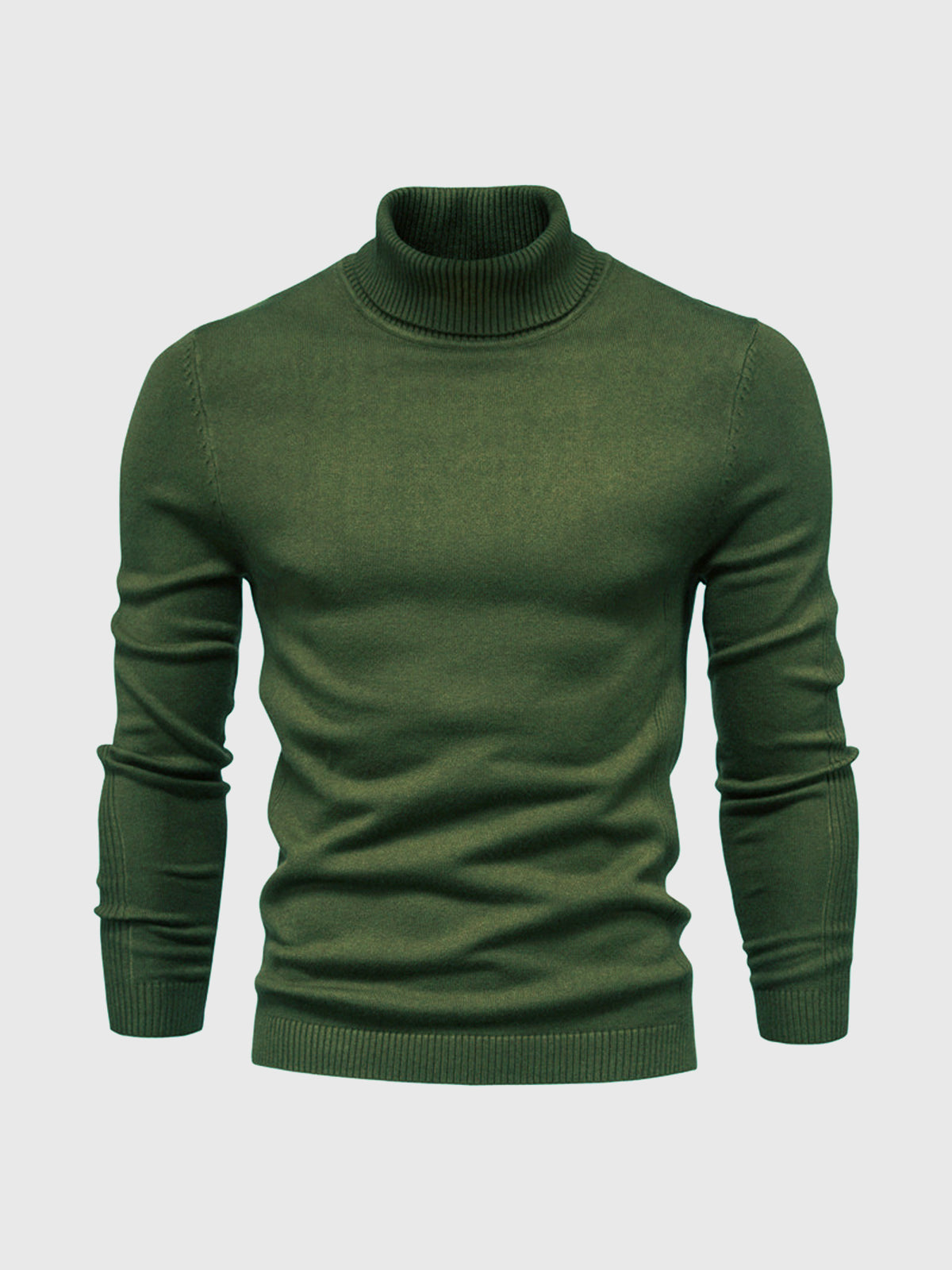 Lekki bawełniany sweter z golfem dla mężczyzn - Elegancki i ponadczasowy design