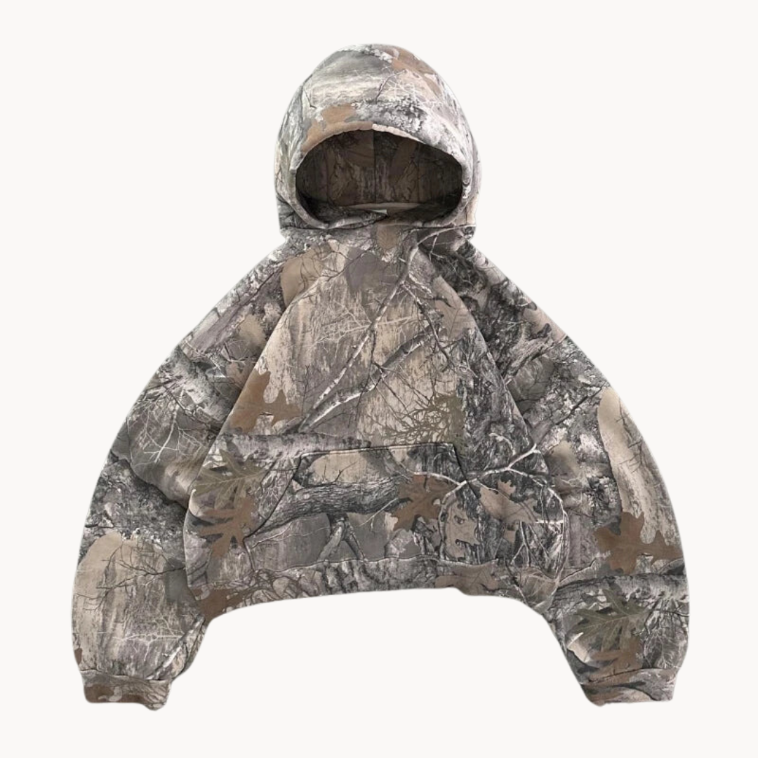 Bluza z kapturem | Luźny oversize'owy krój w kamuflażu 1