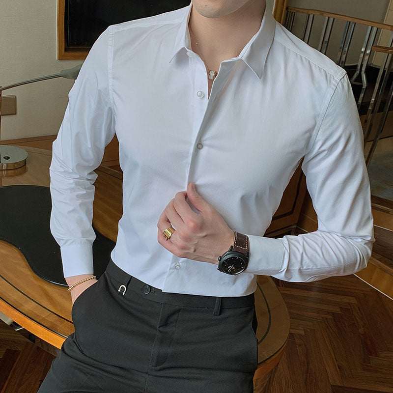 Esandro Vale™ | Lekka koszula wizytowa z długim rękawem 0