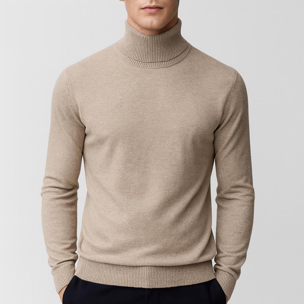 Golf z wełny premium dla mężczyzn - miękki, oddychający, odporny na zapachy