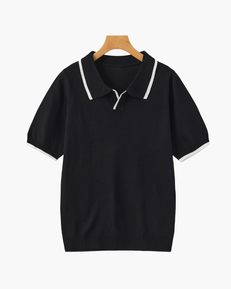 Polo w eleganckim stylu casual z eleganckimi detalami