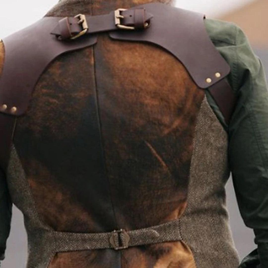 Kamizelka skórzana dla mężczyzn - stylowa, wysokiej jakości, swobodna elegancja