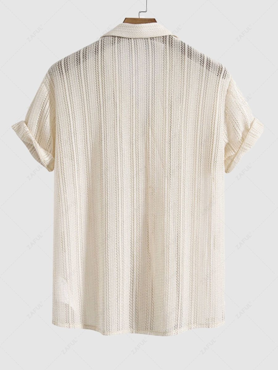 Komplet zestawy dzianinowej ażurowej koszuli i spodni ze ściągaczem