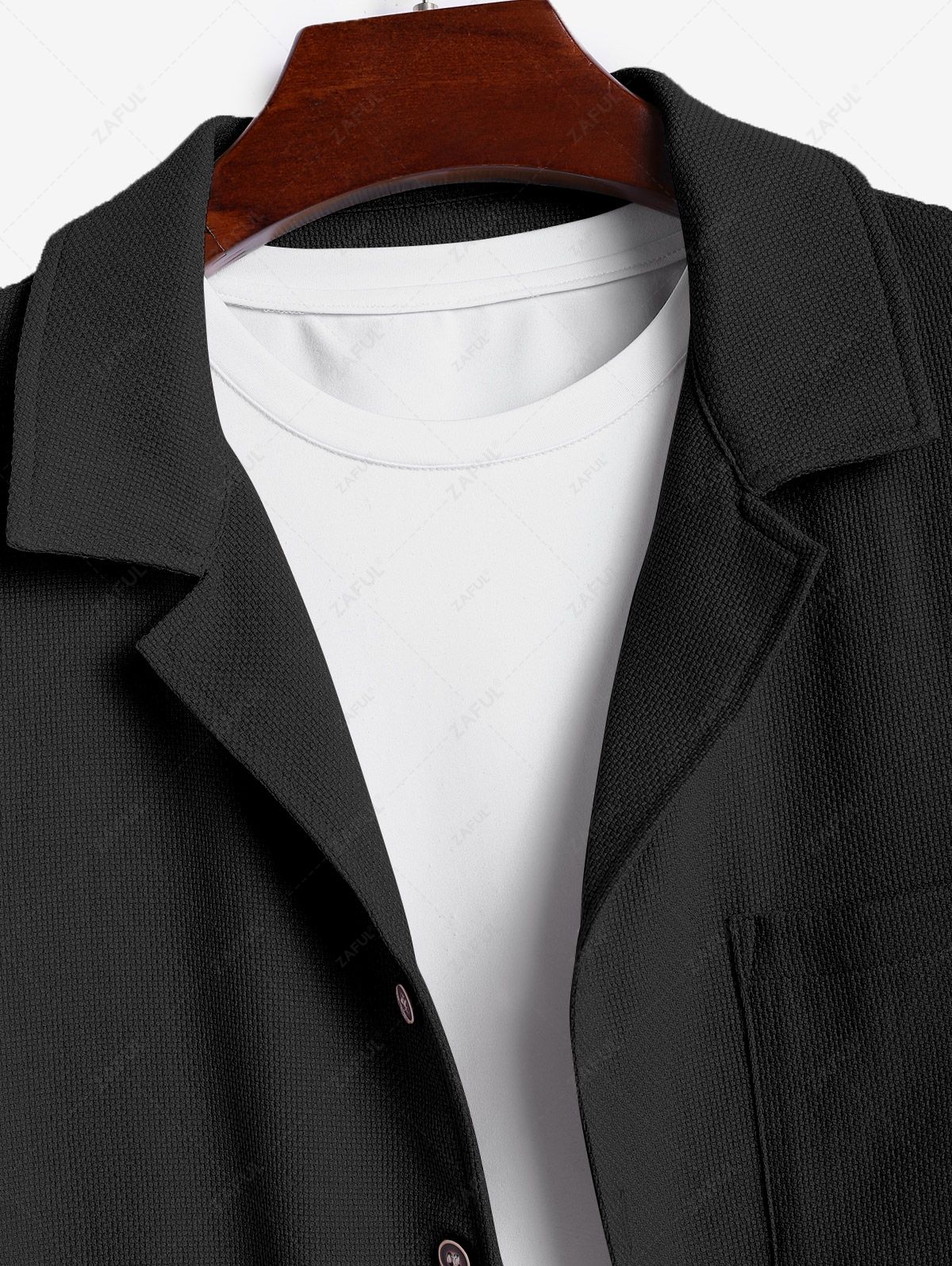 Koszula z krótkim rękawem zapinana na guziki i spodnie ze ściągaczem zestawy