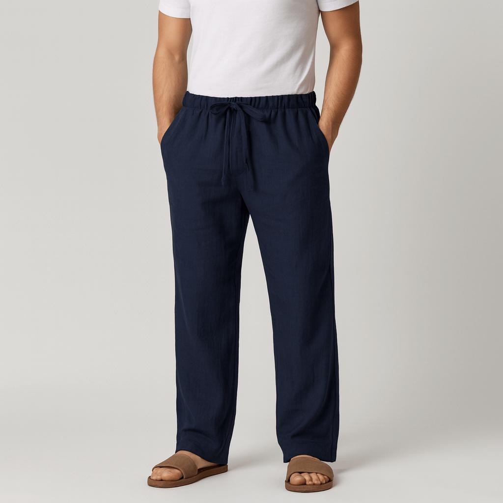 Miękkie lniane spodnie casualowe dla mężczyzn – najwyższy komfort i letnia elegancja