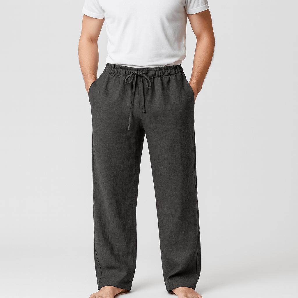 Miękkie lniane spodnie casualowe dla mężczyzn – najwyższy komfort i letnia elegancja