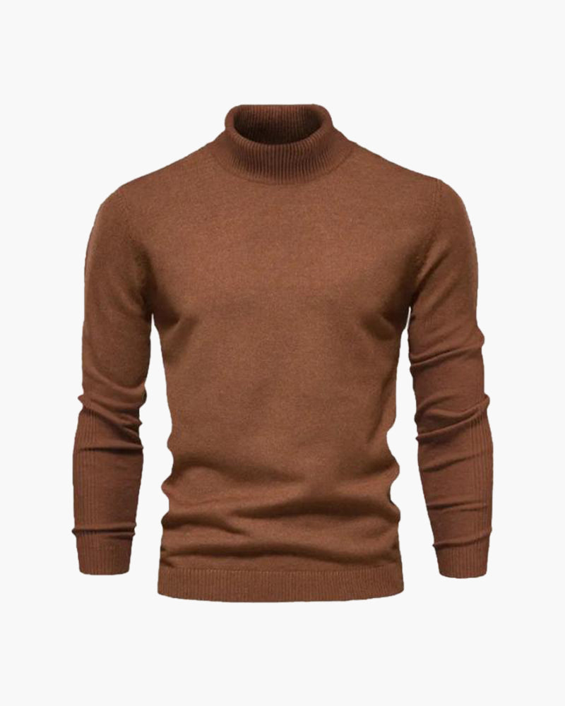 Variant image for Męski Golf Merino Wełna Szary Rozmiar M Ciepły Sweter Golfowy-25