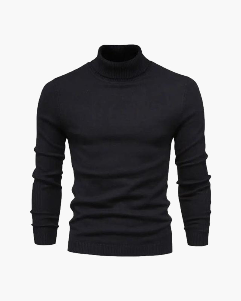 Variant image for Męski Golf Merino Wełna Szary Rozmiar M Ciepły Sweter Golfowy-9