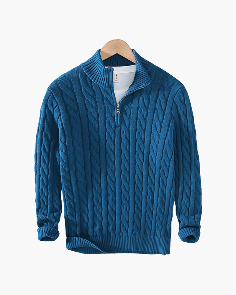 Variant image for Damski Sweter Bawełniany Z Długim Rękawem I Stojącym Kołnierzem, Kolor Szary, Rozmiar S-XL-16