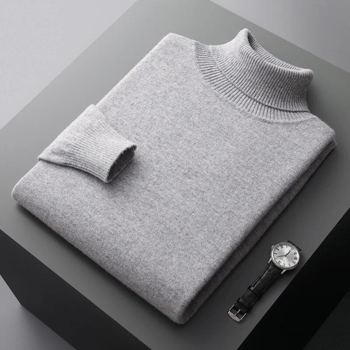 Wysokiej jakości golf z kaszmiru dla mężczyzn – ponadczasowy, elegancki design