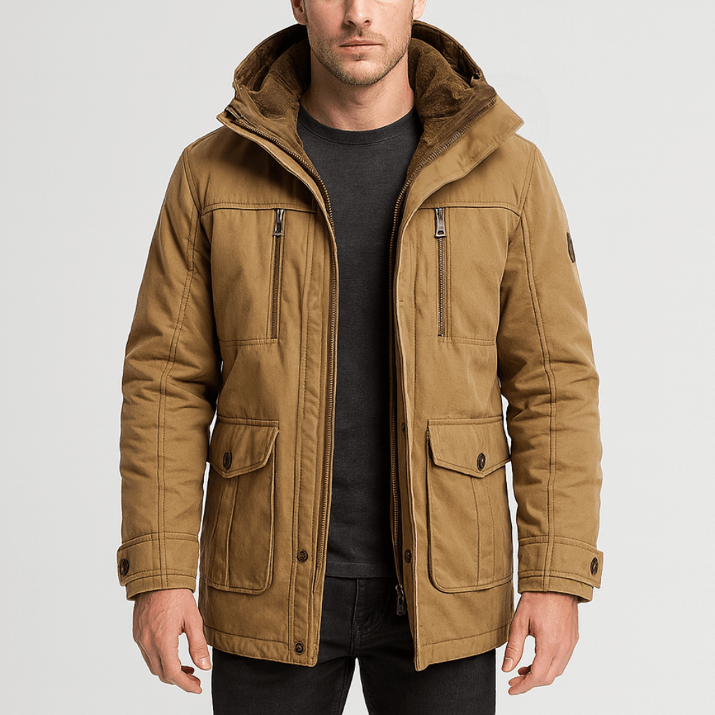 Noirski | Ciepła kurtka zimowa z wieloma kieszeniami