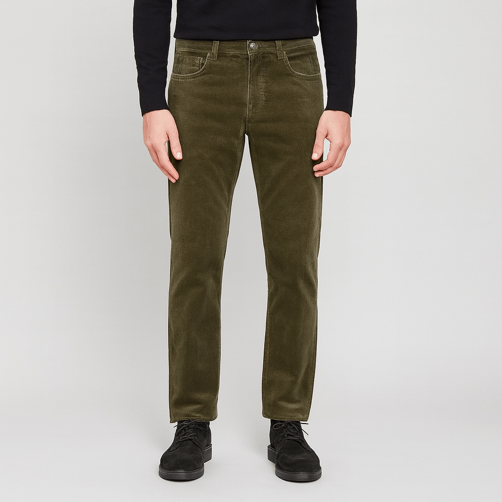 Noirski | Elastyczne, stylowe spodnie sztruksowe