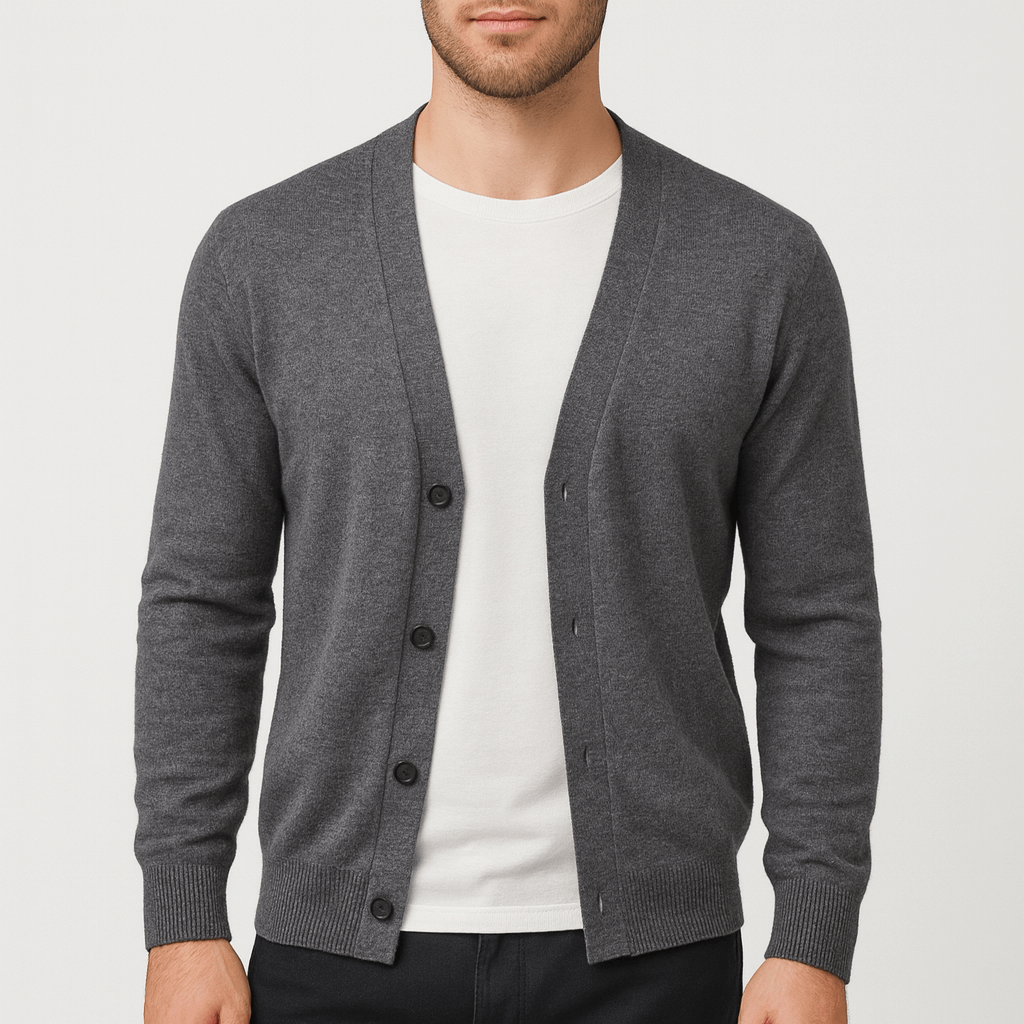 Noirski | Elegancki kardigan z wełny merynosów