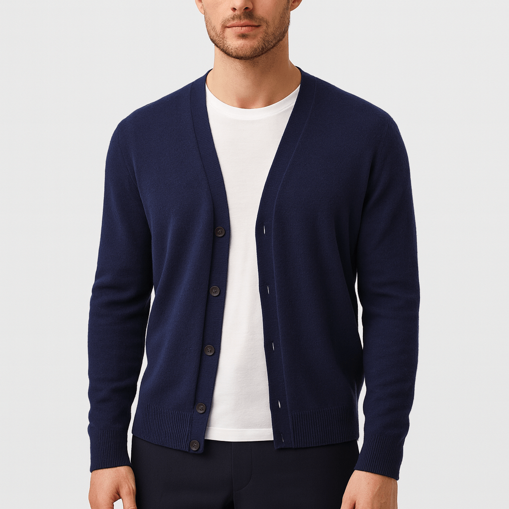 Noirski | Elegancki kardigan z wełny merynosów