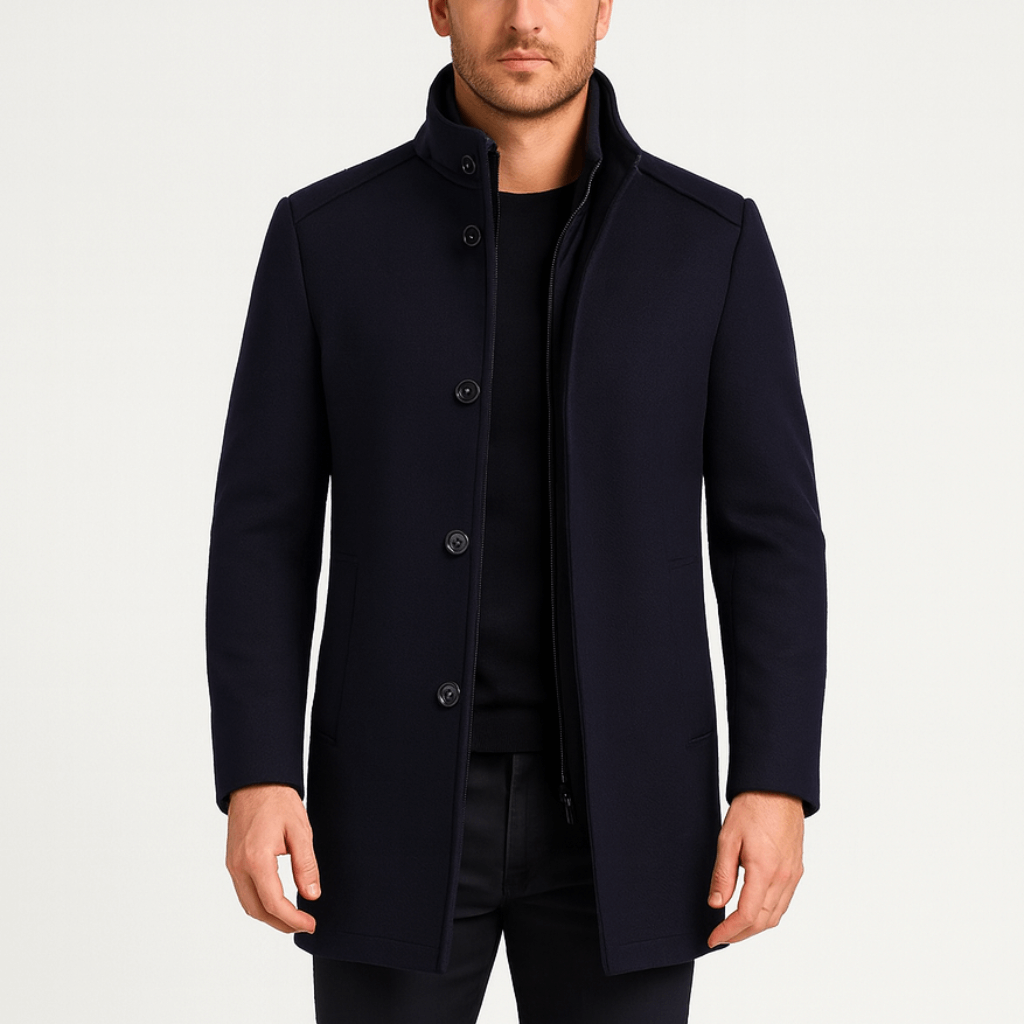 Noirski | Elegancki płaszcz z unikalną podszewką