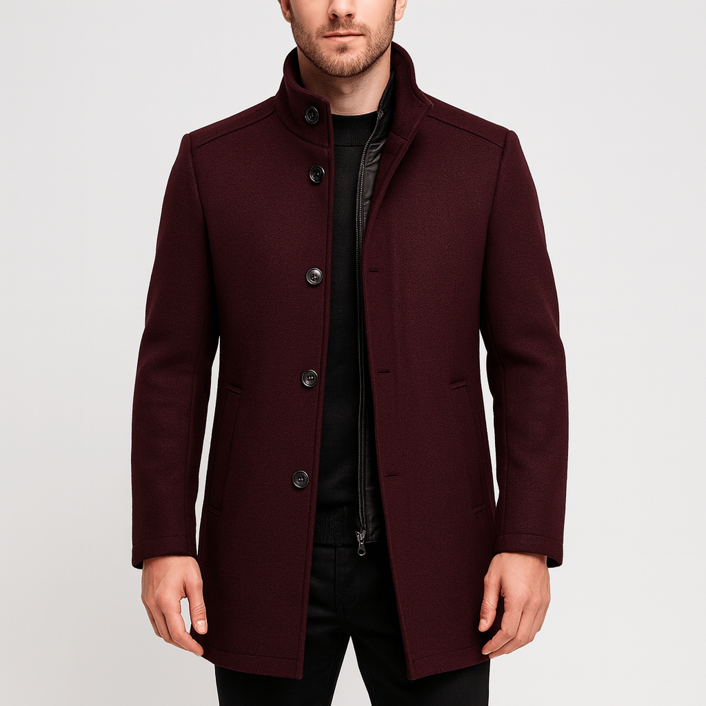 Noirski | Elegancki płaszcz z unikalną podszewką