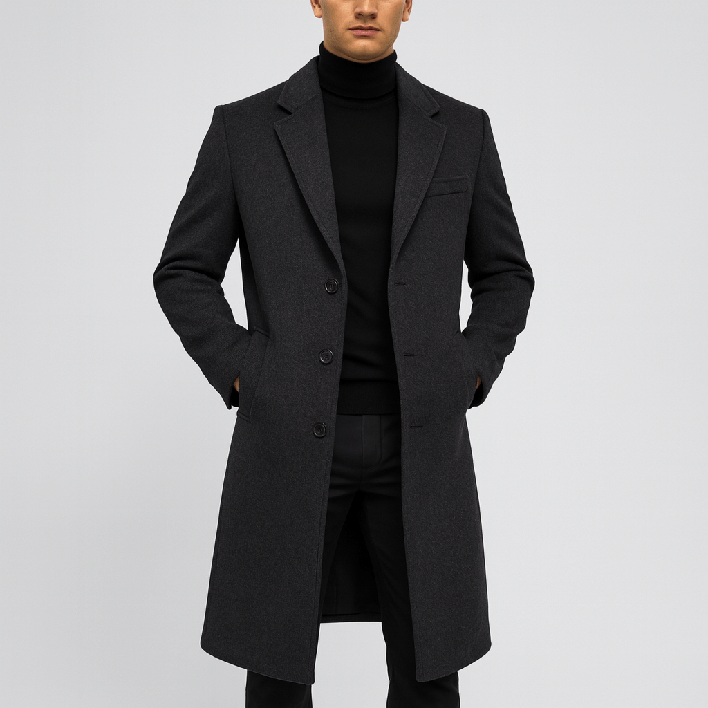 Noirski | Elegancki wełniany płaszcz zimowy