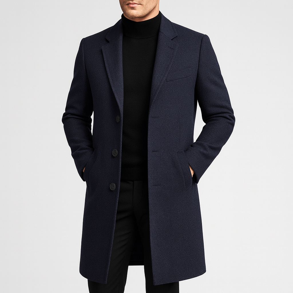Noirski | Elegancki wełniany płaszcz zimowy