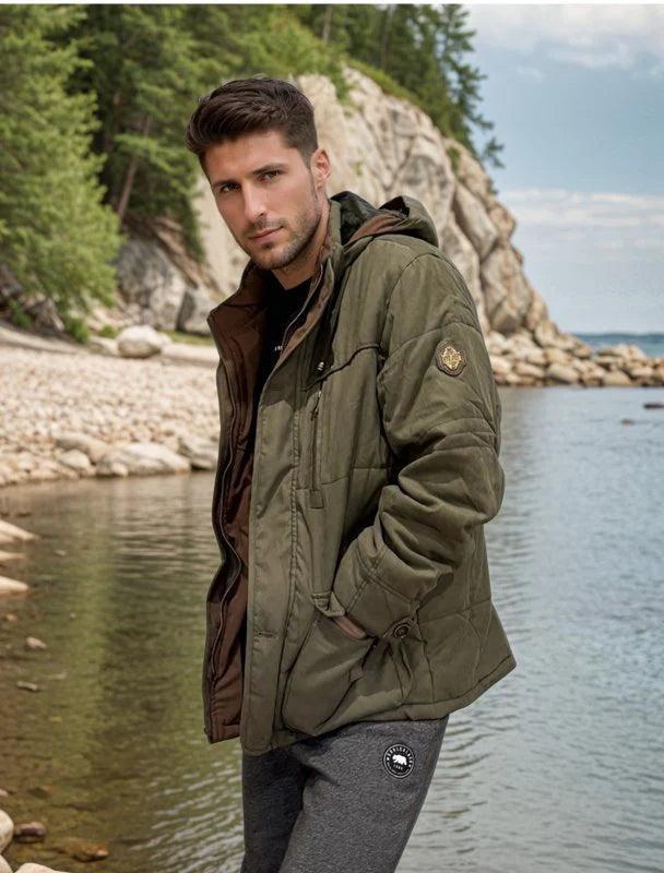 Noirski | Funkcjonalna kurtka zimowao dpinany kaptur, futrzana podszewka