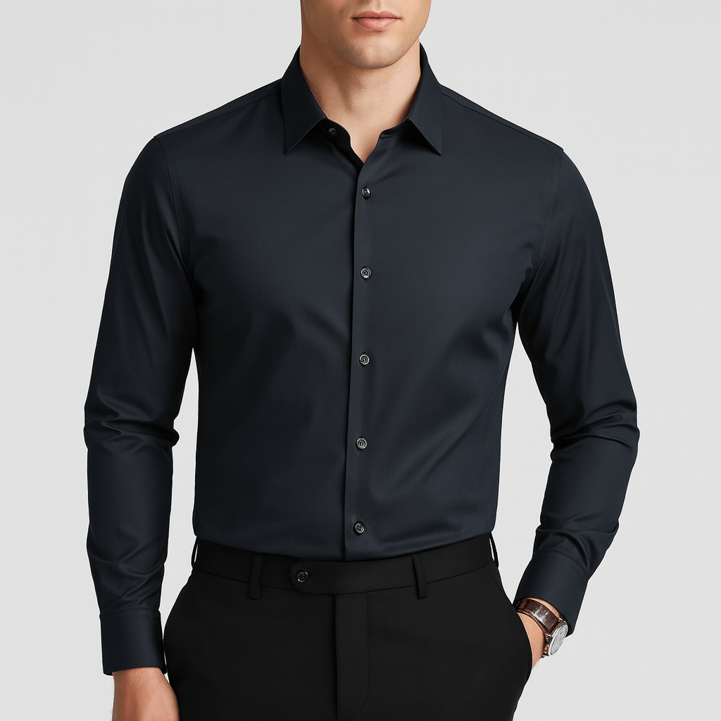 Noirski | Lekka formalna koszula z długimi rękawami