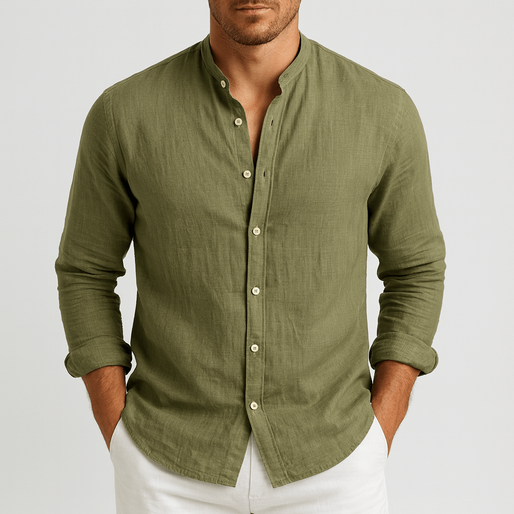 Noirski | Luźna lniana koszula z naturalnego lnu