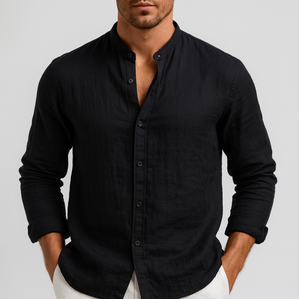 Noirski | Luźna lniana koszula z naturalnego lnu