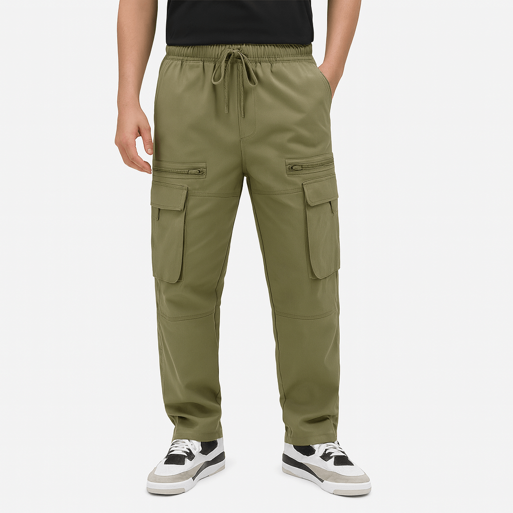 Noirski | Luźne spodnie z szerokimi nogawkami i kieszeniami