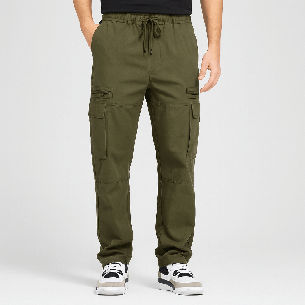 Noirski | Luźne spodnie z szerokimi nogawkami i kieszeniami