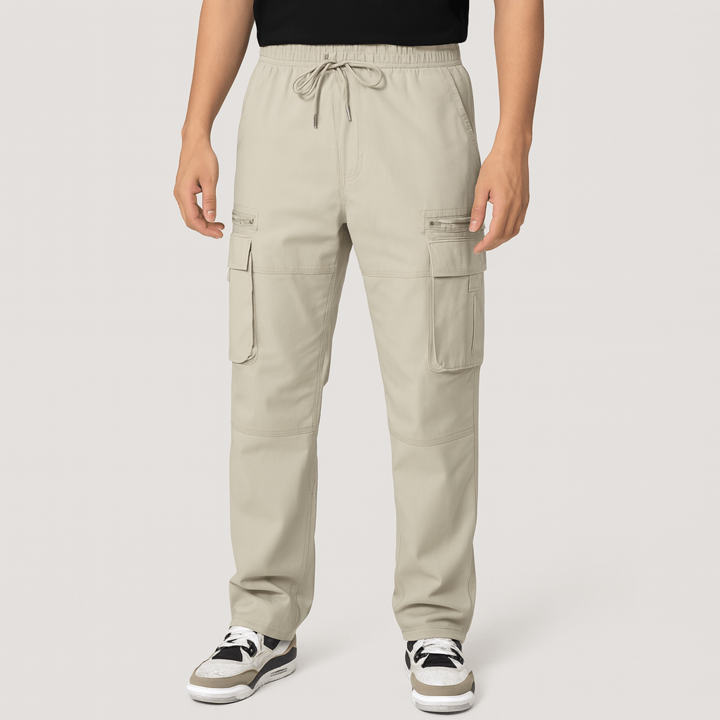 Noirski | Luźne spodnie z szerokimi nogawkami i kieszeniami