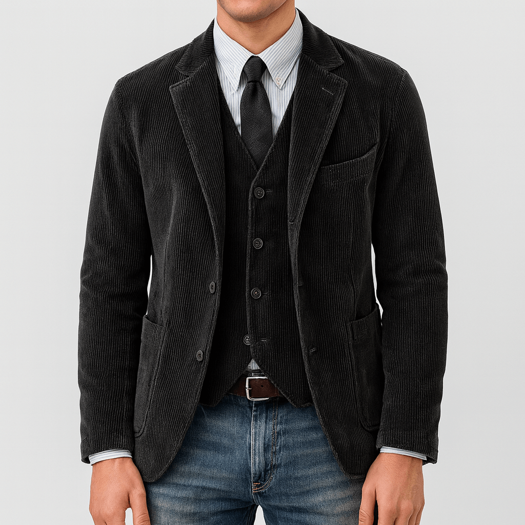 Noirski | Marynarka bawełniana vintage z klapami