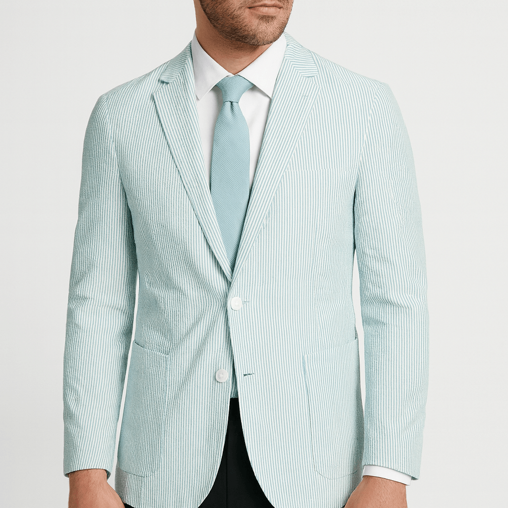 Noirski | Marynarka w paski z marszczeniami