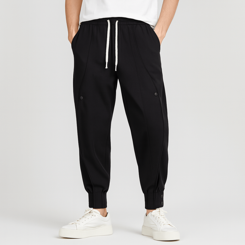 Noirski | Męskie zwężane spodnie dresowe