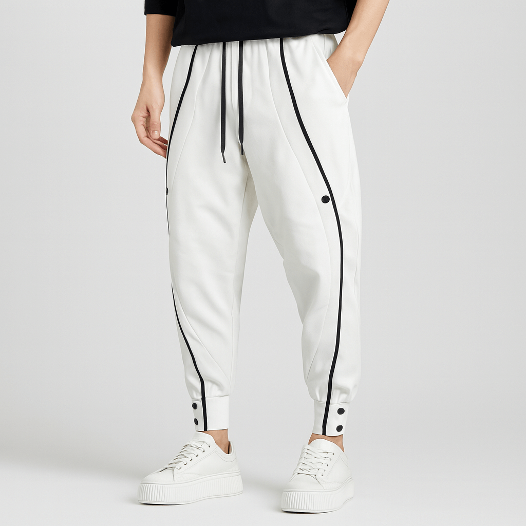 Noirski | Męskie zwężane spodnie dresowe