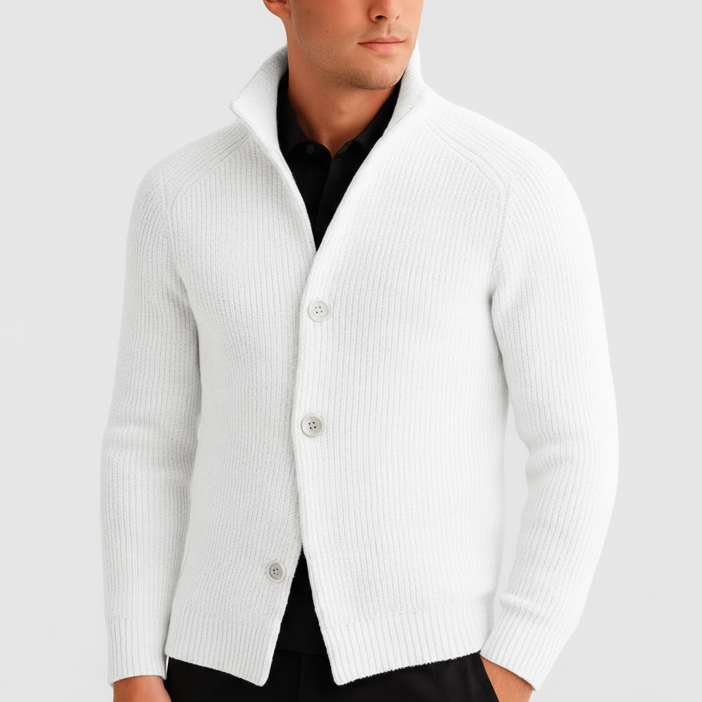 Noirski | Miękki kardigan dzianinowy o dopasowanym kroju