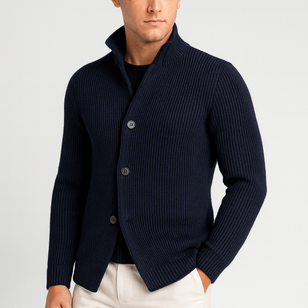 Noirski | Miękki kardigan dzianinowy o dopasowanym kroju