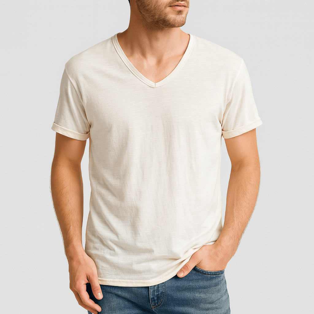 Noirski | Oddychająca koszula z dekoltem w serek i dopasowanym krojem