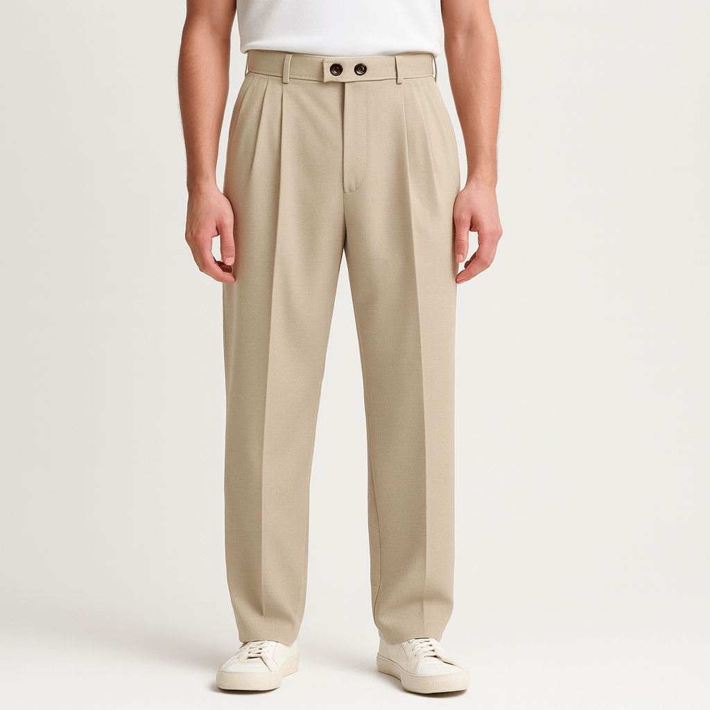 Noirski | Oddychające, luźne spodnie z szerokimi nogawkami