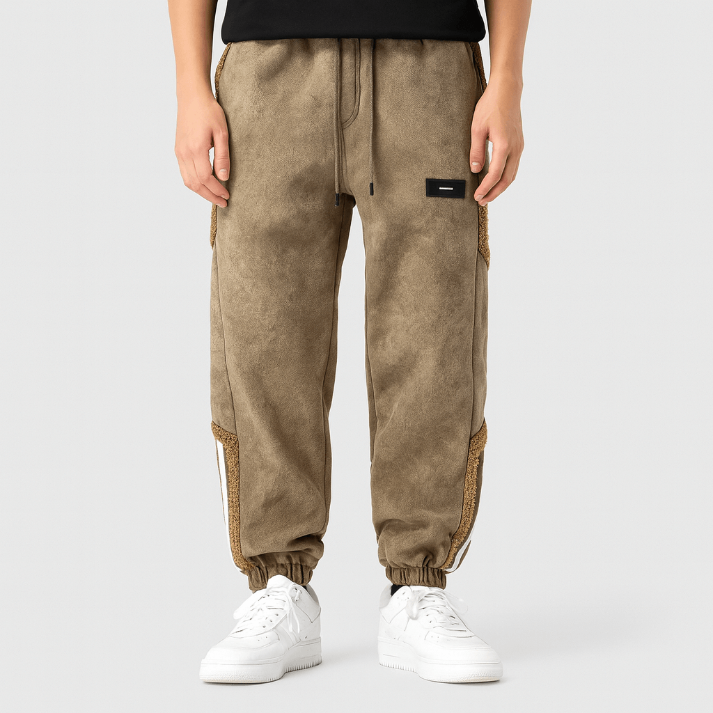 Noirski | Spodnie dresowe z podszewką z materiału Sherpa