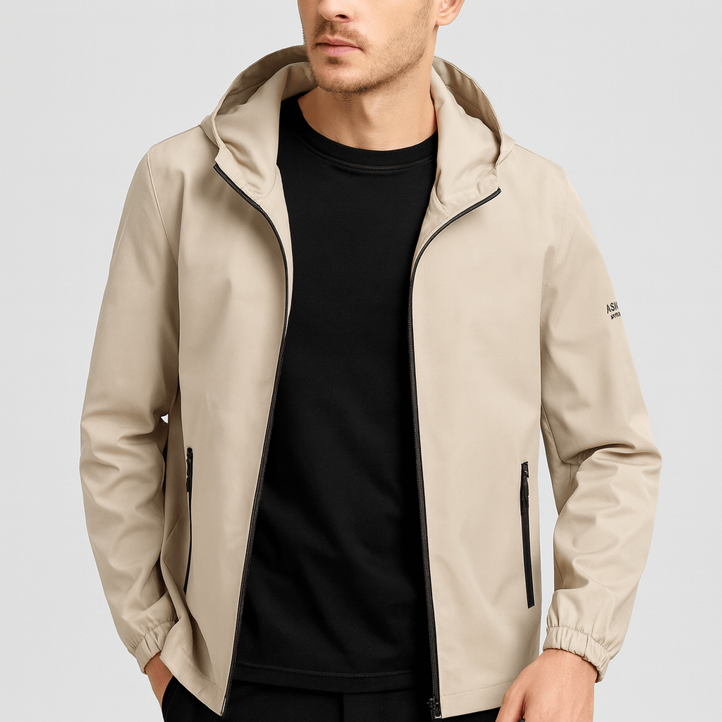 Noirski | Sportowa kurtka wiatrówka z kapturem