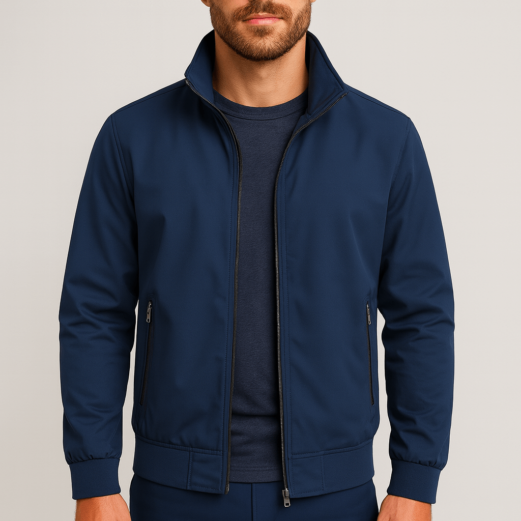 Noirski | Stylowa kurtka wiatrówka z wysokim kołnierzem