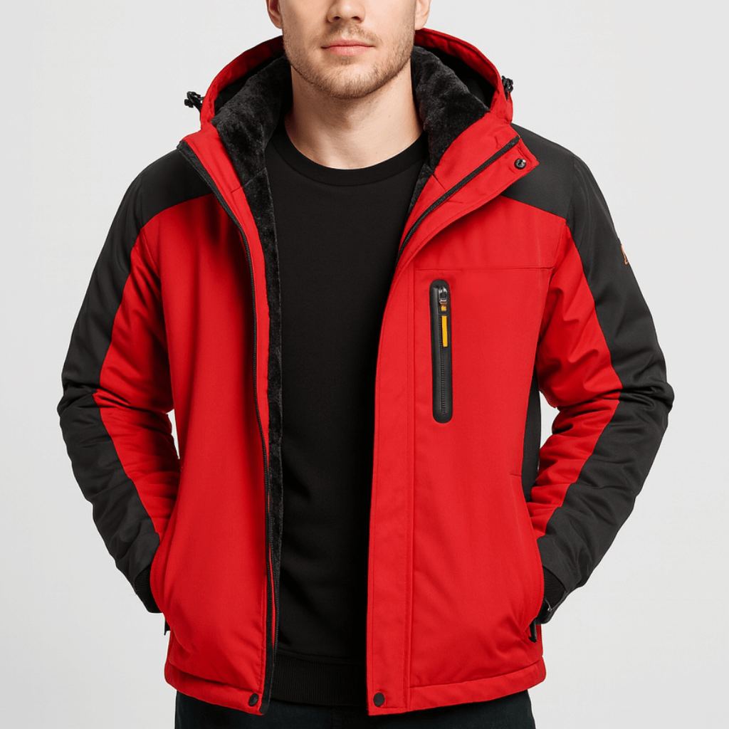 Noirski | Wodoodporna kurtka zimowa z regulowanym kapturem