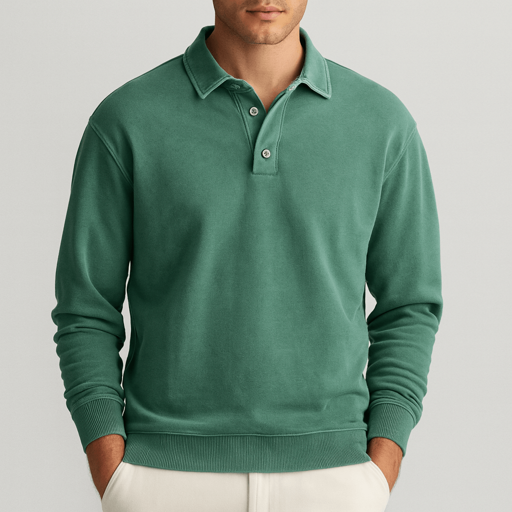 Noirski | Wygodny pulower w stylu retro z przetarciami