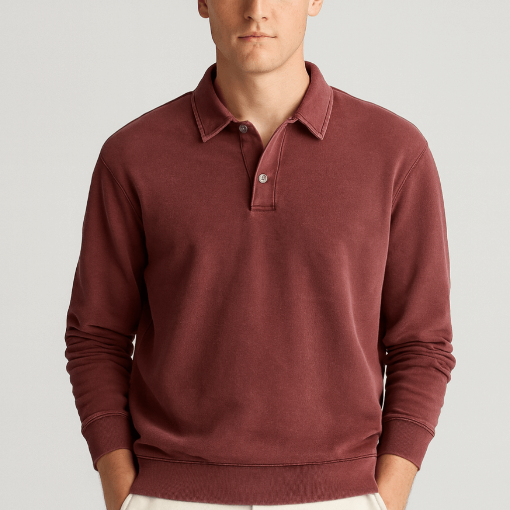 Noirski | Wygodny pulower w stylu retro z przetarciami