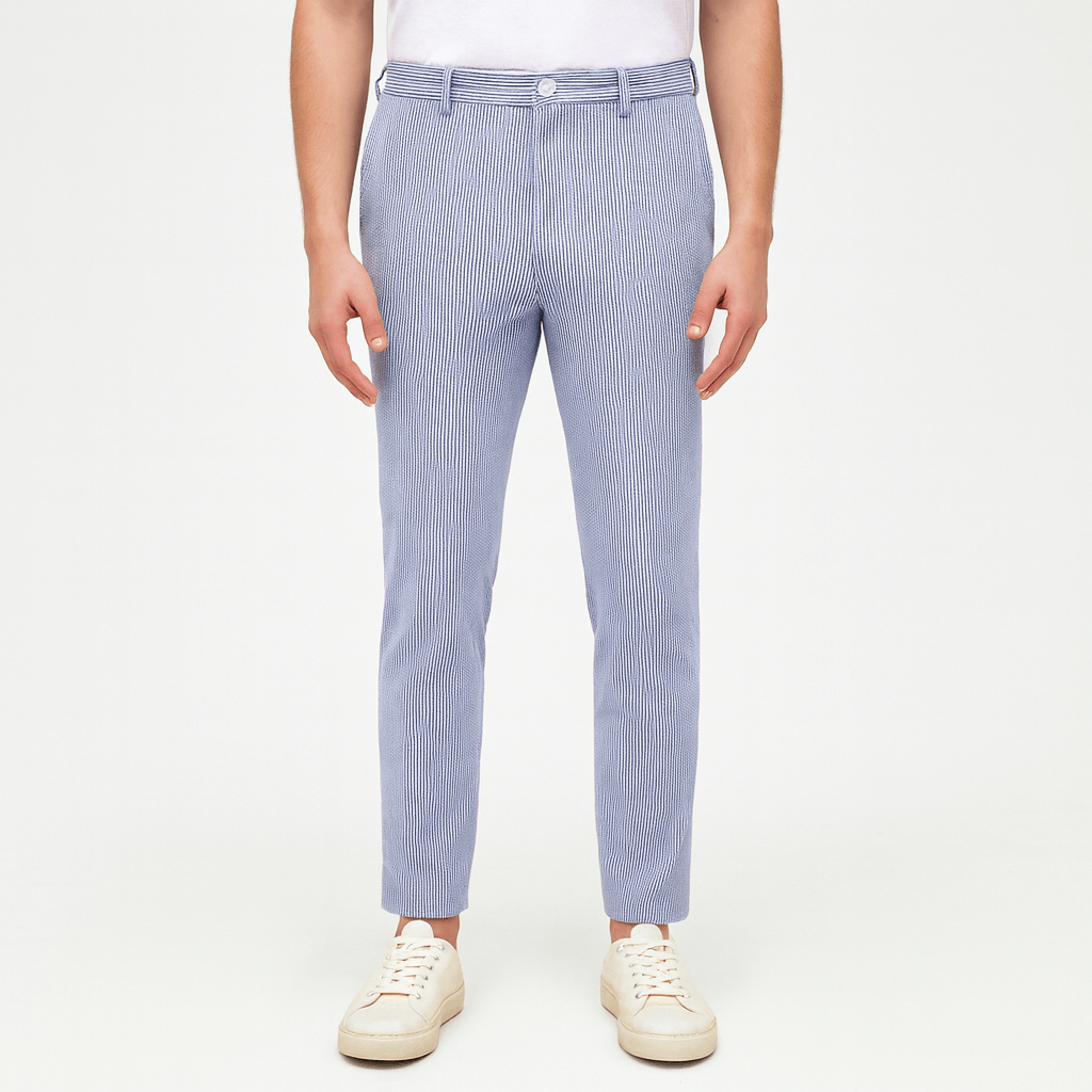 Noriski | Oddychające spodnie w paski dopasowane