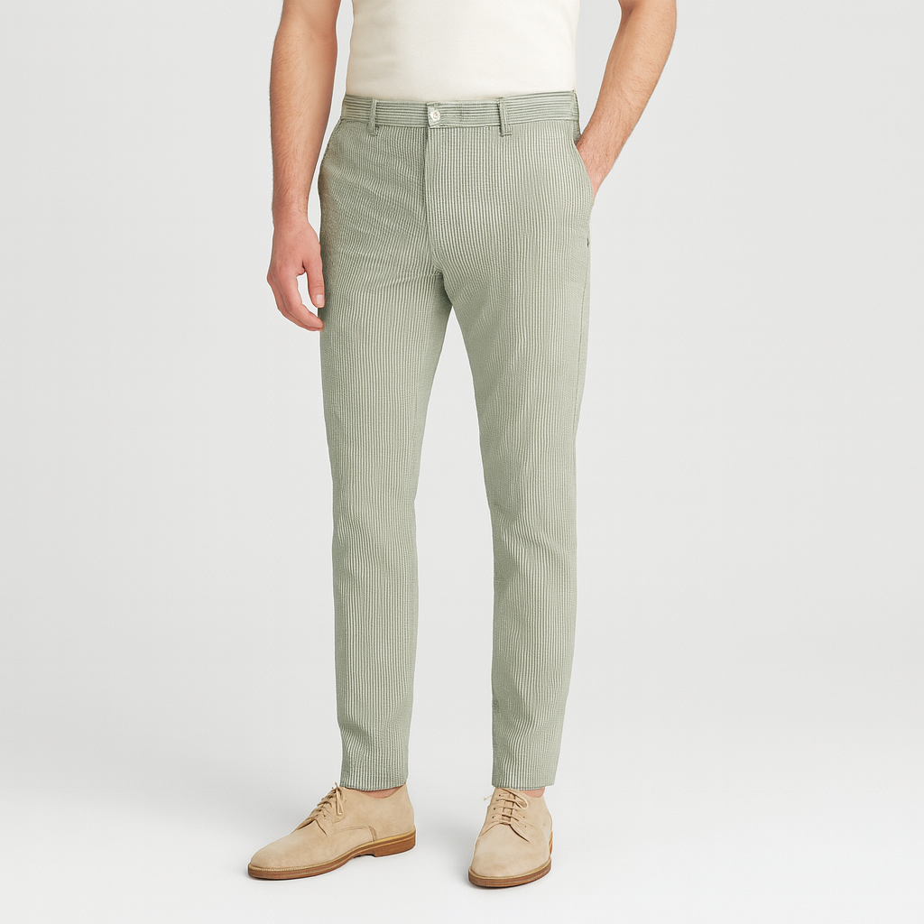 Noriski | Oddychające spodnie w paski dopasowane