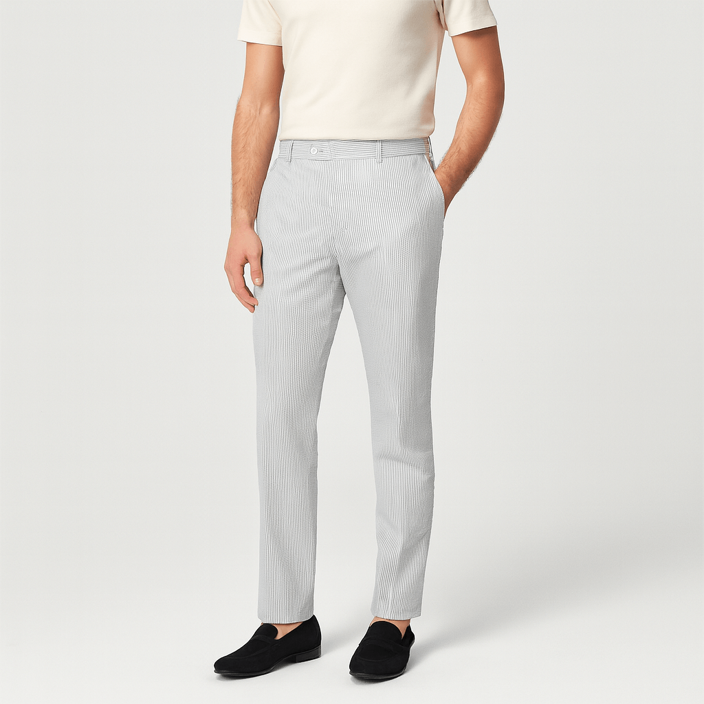 Noriski | Oddychające spodnie w paski dopasowane