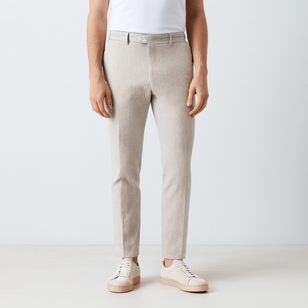 Noriski | Oddychające spodnie w paski dopasowane