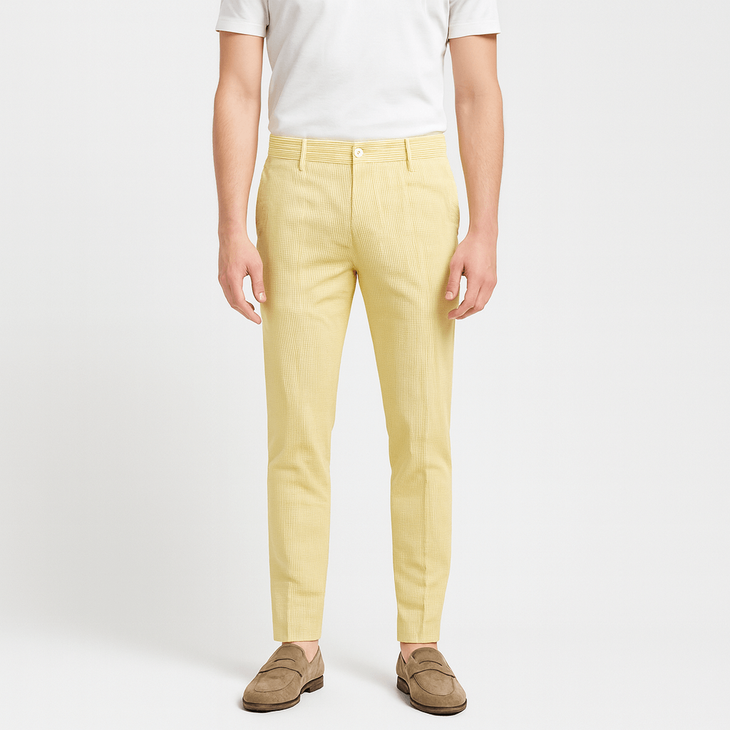 Noriski | Oddychające spodnie w paski dopasowane