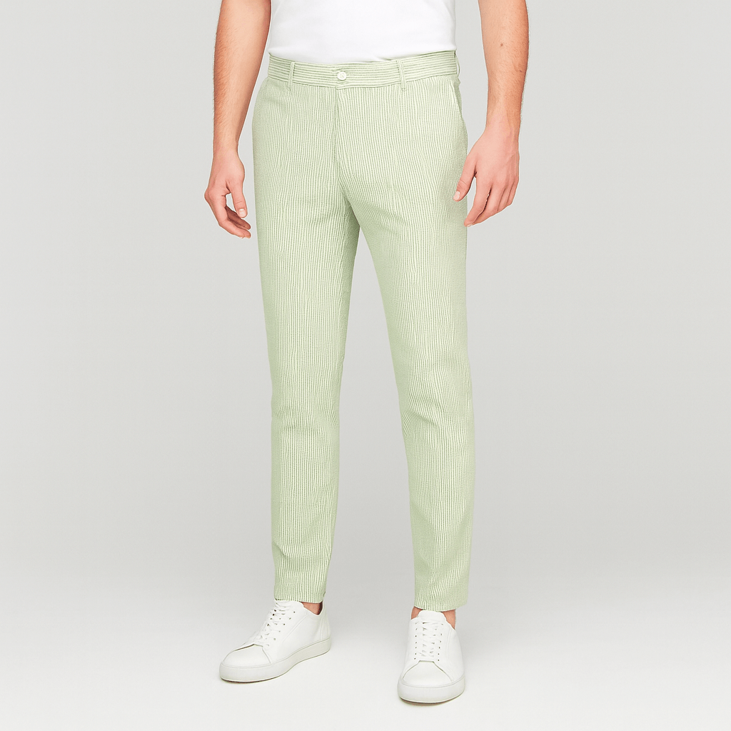 Noriski | Oddychające spodnie w paski dopasowane